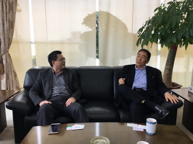 郭浩主席會見明溪縣蘇迎平縣長