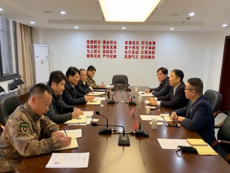 郭浩主席拜會福建省委軍民融合辦常務副主任林杰