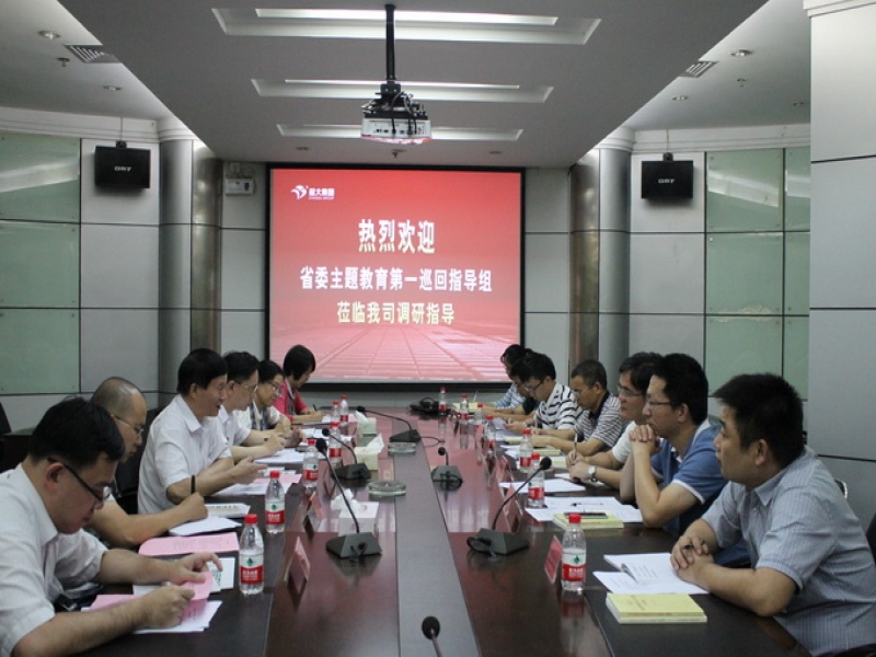 省委巡回指導組蒞臨超大集團調研指導主題教育工作