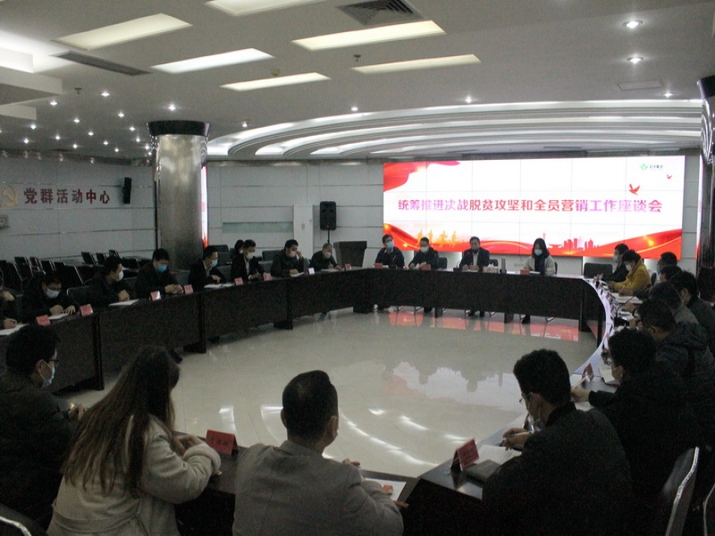 超大集團召開統籌推進決戰脫貧攻堅和全員營銷工作座談會
