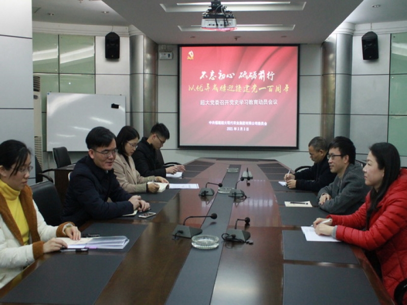 集團黨委召開黨史學習教育動員會議